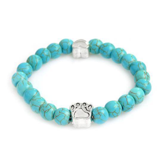 Natural Stone Paw Bracelet